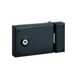 Broasca aplicata potrivita pentru usa interior, ax 85 mm, pătrat 6 mm, 110x76 mm, negru - THIRARD