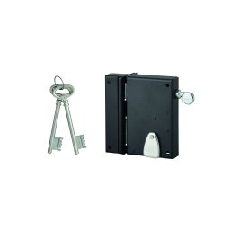 Broasca aplicată verticala , cu profil de cheie, 4 caneluri și maner de tragere, pentru intrare, stânga, ax 40mm, pătrat 7mm