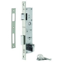 Broască ingropata + cilindru, pentru tâmplărie metalică, ax 21mm, lungime 41mm, capete pătrate, cilindru 30x30mm