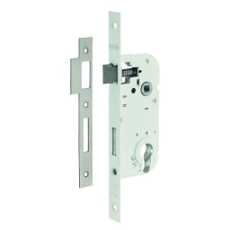 Broască îngropată cu profil de cilindru, ax 40mm, capete pătrate, alb - THIRARD