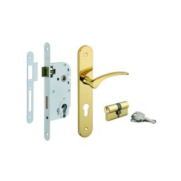 Broasca ingropata, cu profil de cilindru, ax 40mm + manere Dionysos, ax 50mm, capete rotunde, 3 chei - THIRARD