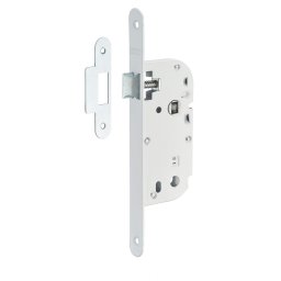Broască ingropata, pentru ușă interioară, fara bolt, știft 6x9mm, ax 40mm, capete rotunde, alb - THIRARD