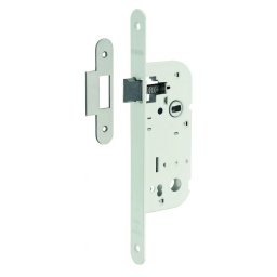 Broasca ingropata, potrivita pentru usa interioara, tip GDF, ax 40mm, capete rotunde, pătrat 6x9 mm, alb - THIRARD
