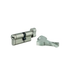 Cilindru cu buton Transit 1, 30Bx40mm, 5 chei, nichelat - THIRARD
