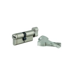 Cilindru cu buton Transit 1, 35Bx35mm, 5 chei, nichelat - THIRARD