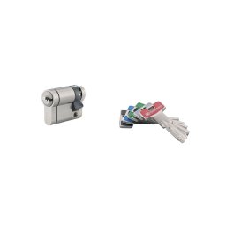 Cilindru T2, 30x10mm, nichelat, anti-smulgere, anti-rupere, anti-forțare, anti-gaurire, 5 chei - THIRARD