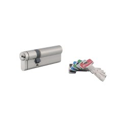 Cilindru T2, 30x60mm, nichelat, anti-smulgere, anti-rupere, anti-forțare, anti-gaurire, 5 chei - THIRARD