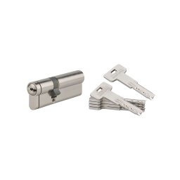Cilindru TAURUS 30x50 mm nichelat 5 chei + 1 cheie de șantier cu functia de urgenta