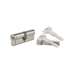 Cilindru TAURUS 35x45 mm nichelat 5 chei + 1 cheie de șantier cu functia de urgenta