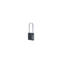 Lacăt Compact 04, cu cifru resetabil, toarta semi-înalt din oțel, 40mm, negru - THIRARD