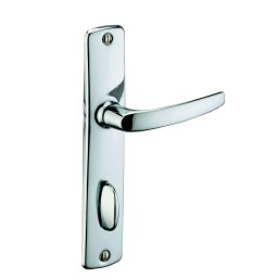 Mânere cu sild Abbeville, pentru ușă interioară, pătrat 7 mm, 165 mm, cromat - THIRARD
