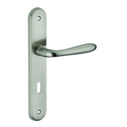 Manere cu sild Athena, profil pentru cheie, pătrat 7mm, 195mm, nichelat periat - THIRARD