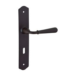 Manere cu sild Charon, profil pentru cheie, pentru usa interioara, pătrat 7mm, 195mm, oțel ruginit - THIRARD