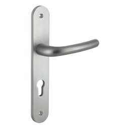 Manere cu sild Crecy, profil pentru cilindru, pătrat 7mm, 195mm, anodizat argintiu - THIRARD
