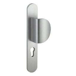 Manere cu sild Crecy, profil pentru cilindru, pătrat 7mm, 195mm, anodizat argintiu - THIRARD