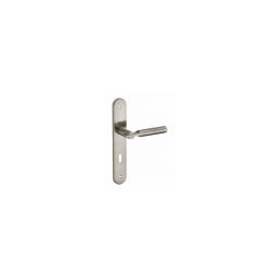 Manere cu sild Diane, profil pentru cheie, pentru usa interioara, pătrat 7mm, 195mm, nichelat periat - THIRARD