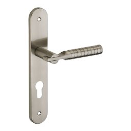 Manere cu sild Diane, profil pentru cilindru, pătrat 7mm, 195mm, nichelat periat - THIRARD