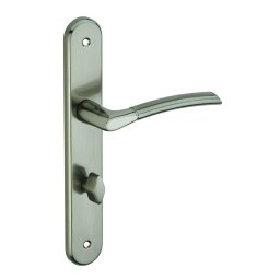 Manere cu sild Eris pentru baie, pătrat 7mm, nichelat periat - THIRARD