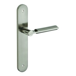 Manere cu sild Gaia, fara profil, pătrat 7mm, 195mm, nichelat periat - THIRARD