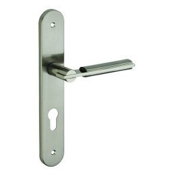 Manere cu sild Gaya, profil pentru cilindru, pătrat 7mm, 195mm, nichelat periat - THIRARD