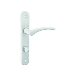 Manere cu sild Hebe, pentru ușă interioară, pătrat 7mm, 165mm, lacuit alb - THIRARD