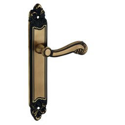 Manere cu sild Louis XV, fara profil, pătrat 7mm, 195mm, alama patinată - THIRARD