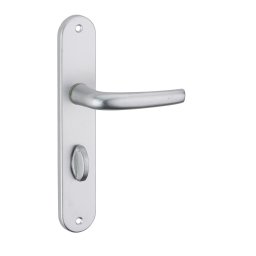 Manere cu sild Maia, pentru ușă interioară, pătrat 7mm, 195mm, argintiu - THIRARD