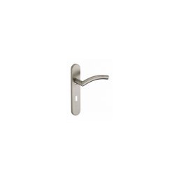 Manere cu sild Ouranus, profil pentru cheie, pentru usa interioara, pătrat 7mm, 195mm, inox periat - THIRARD
