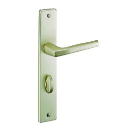 Manere cu sild Picardie, pentru ușă interioară, pătrat 7mm, 195mm, culoare șampanie - THIRARD