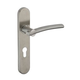 Manere cu sild Poseidon, profil pentru cilindru, pătrat 7mm, 195mm, inox periat - THIRARD