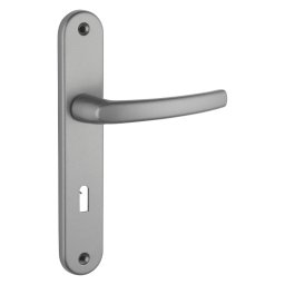 Manere cu sild Sultane, profil pentru cheie, pentru usa interioara, pătrat 7mm, 195mm, gri - THIRARD