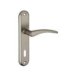 Manere cu sild Vesta, profil pentru cheie, pentru usa interioara, pătrat 7mm, 165mm, nichelat satinat - THIRARD
