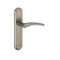 Manere cu sild Veste, fara profil, pătrat 7mm, 165mm, nichelat satinat - THIRARD