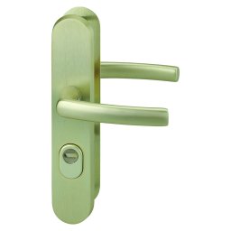Manere de siguranță pentru ușa de intrare, mâner dublu, distanța între axe 216mm, culoare F2 - THIRARD