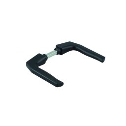 Mânere pentru poarta, pătrat de 8 mm, 1 set, negru - THIRARD