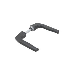 Mânere pentru ușă, pătrat 7mm, 1 suport, negru - THIRARD