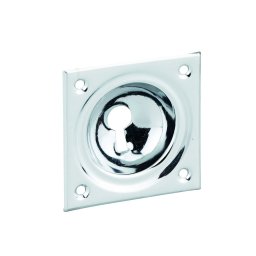 Rozeta pentru profil de cilindru, 60x60mm, nichelată - THIRARD