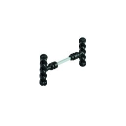 Set de manere răsucițe pentru ușă, pătrat 6 mm, manșon adaptor 7 mm, lacuit negru, 1 set - THIRARD