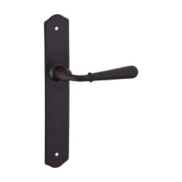 Set mânere pentru ușa camera Charon fără găuri, pătrat 7mm, distanță între axe 195mm, oțel ruginit - THIRARD
