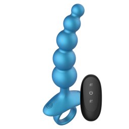 Playhouse Deep 5 Balls Anal Plug Vibrating with Remote Blue