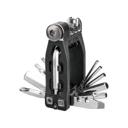 Set Scule Compacte Multifunctionale Ninja 16+, Negru-Argintiu Ultimate FactoryBikes