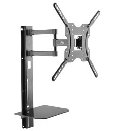 Maclean Suport TV cu raft pentru DVD, VESA 400x400, 32"-55", 30kg, MC-772