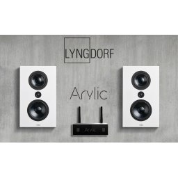 Sistem Stereo 200W cu boxe Lyngdorf FR-1 + Amplificator cu streamer 24bit / 192kHz Arylic S50+