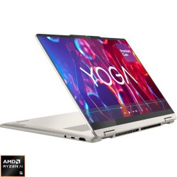Laptop Lenovo Yoga 7 2-in-1 14AKP10, Display 14'' WUXGA 1920 x 1200 OLED, Touch, Procesor AMD Ryzen™ AI 5 340, Memorie RAM 24GB LPDDR5X, Capacitate de stocare 1TB SSD, Placa video integrata AMD Radeon 840M, Windows 11 Home, Seashell (INT Keyboard)