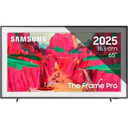 Televizor Samsung Neo QLED The Frame Pro 65LS03FW, 163 cm, Smart, 4K Ultra HD, Clasa G (Model 2025), Negru