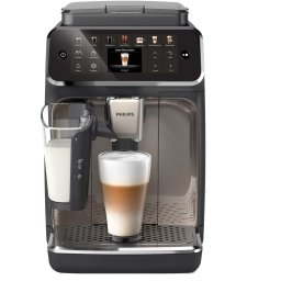 Espressor automat Philips EP4449/70 seria 4400, presiune 15 bari, solutie de lapte LatteGO, 12 tipuri de bauturi, ecran tactil intuitiv, Tehnologie noua SilentBrew pentru preparare silentioasa, rasnita ceramica, functie QuickStart, Negru- Bronz