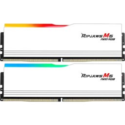 Kit Memorie G.Skill Ripjaws M5 Neo RGB White AMD EXPO 64GB, DDR5-6000 MHz, CL36, Dual Channel
