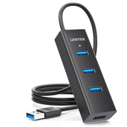 Hub USB-A Unitek Y-3089V01, 4 porturi, 5Gbps, Negru