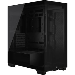 Carcasa Corsair 3500X Tempered Glass Mid-Tower, reverse connection compatible, Negru