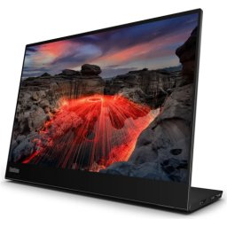 Monitor IPS LED Lenovo ThinkVision M14t Gen 2, 14 inch, 2240 x 1400 pixeli, Touch, 60 Hz, 8 ms, USB-C, Negru